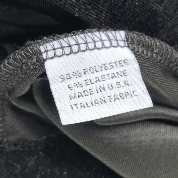 BRYN WALKER AIDA BLACK VELVET SHORT SLEEVE TUNIC SHIRT TOP - XS - Picture 10 of 10